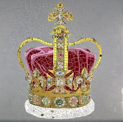Crowning Glory by David Arnott - Original Mosaic sized 36x36 inches. Available from Whitewall Galleries